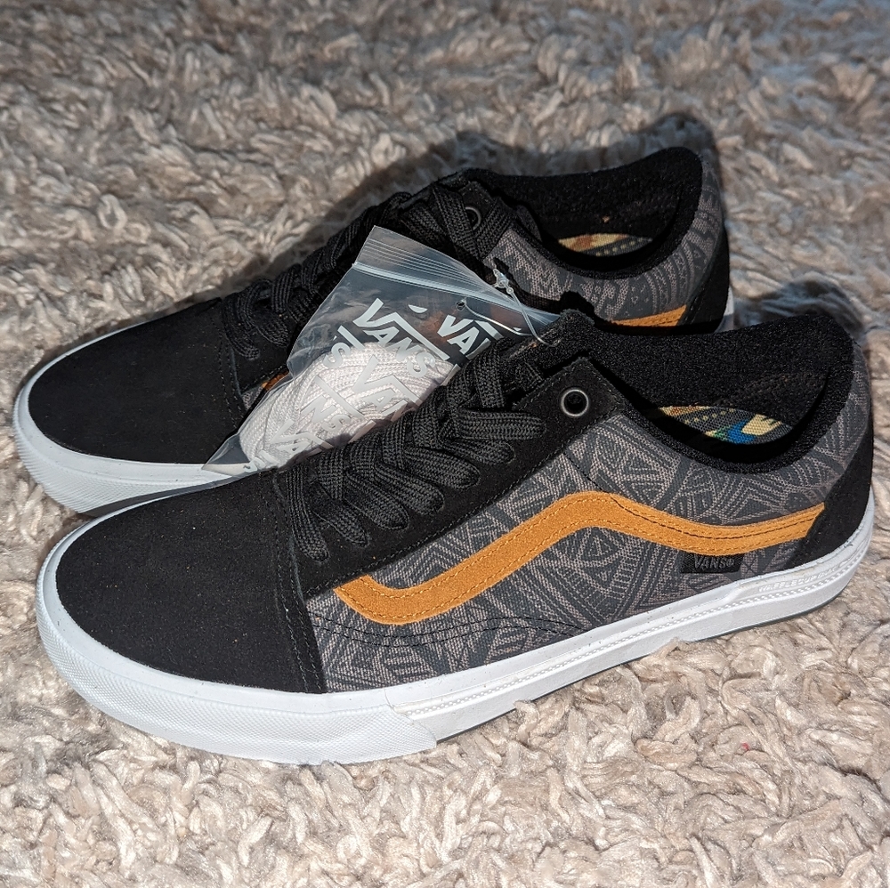 NEW Unisex Vans BMX Old Skool Courage Adams Black Gold Skating Sneaker Shoes